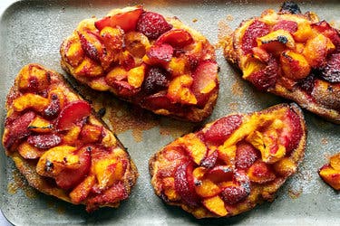 Stone Fruit and Frangipane Toast