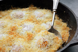 Image for Baked Eggs With Onions and Cheese