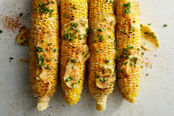 Image for Spicy Corn on the Cob With Miso Butter and Chives