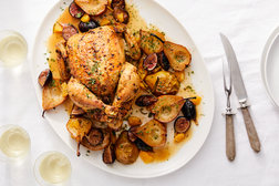 Image for Citrusy Roast Chicken With Pears and Figs