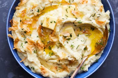 Creamy Double-Garlic Mashed Potatoes