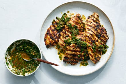 Mayo-Marinated Chicken With Chimichurri