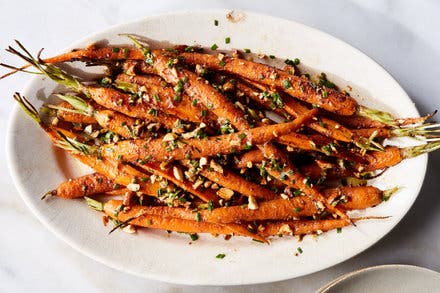 Five-Spice Roasted Carrots With Toasted Almonds