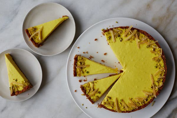 Ginger Mango Cream Tart