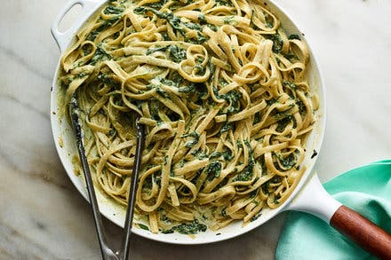 Creamed Spinach Pasta