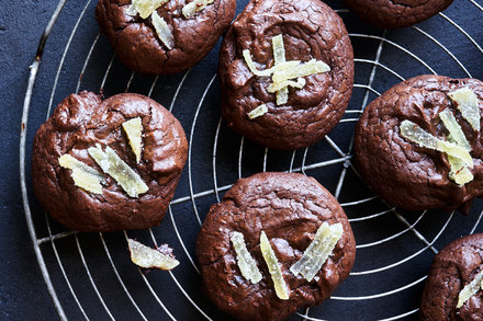 Image for Gingery Brownie Crinkle Cookies