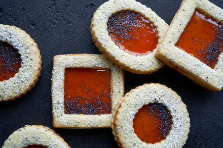 Image for Blood Orange Poppy Seed Window Cookies