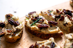 Image for Cream Cheese Sandwiches With Dates, Pecans and Rosemary