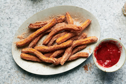 Image for Churros With Strawberry Sauce