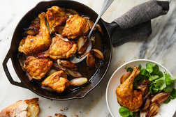 Image for Skillet Roast Chicken With Caramelized Shallots