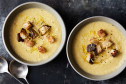 Image for Creamy Cauliflower Soup With Rosemary Olive Oil