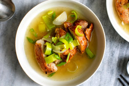 Image for Miso Chicken in Ginger, Leek and Scallion Broth