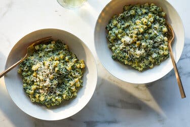 One-Pot Creamy Pasta and Greens