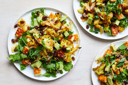 Image for Roasted Cauliflower Salad With Halloumi and Lemon