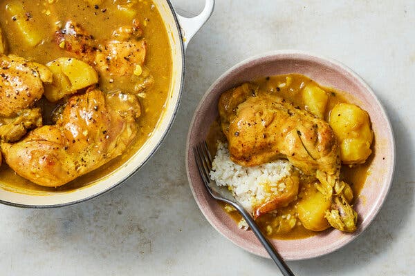 Jamaican Curry Chicken and Potatoes