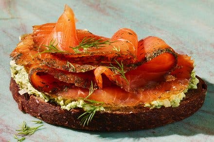 Gravlax With Herb Butter