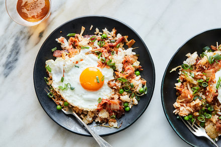 Image for Crispy Fried Rice With Bacon and Cabbage