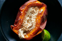 Image for Sweet Potatoes With Tahini Butter