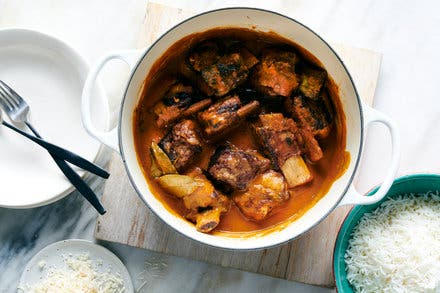 Red Wine-Braised Short Ribs With Lemongrass and Soy