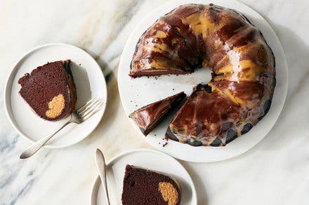 Chocolate-Peanut Butter Bundt Cake