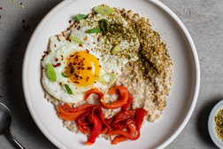 Image for Savory Steel-Cut Oats With Fried Egg and Za’atar