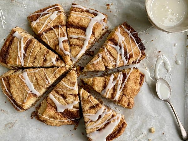 Giant Cinnamon Roll Scone