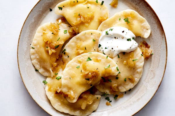 Pierogi Ruskie (Potato and Cheese Pierogi)