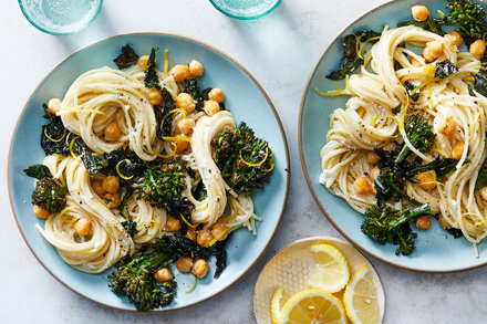 Image for Linguine With Chickpeas, Broccoli and Ricotta