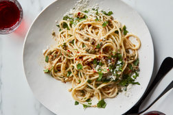 Image for Midnight Pasta With Garlic, Anchovy, Capers and Red Pepper