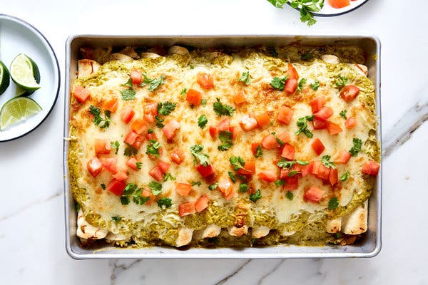 Sour Cream Chicken Enchiladas