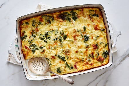 Kale and Bacon Hash Brown Casserole