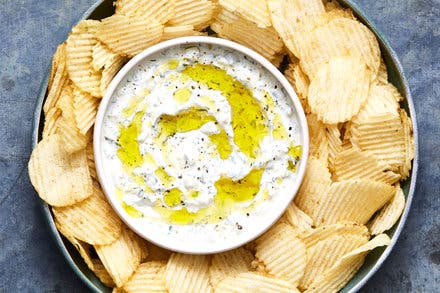 Charred Scallion Dip With Lemon and Herbs