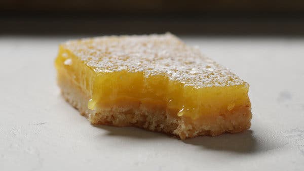 Lemon Bars With Olive Oil and Sea Salt