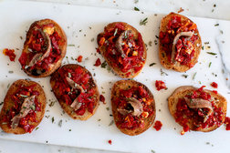 Image for Crostini With Sun-Dried Tomato and Anchovy