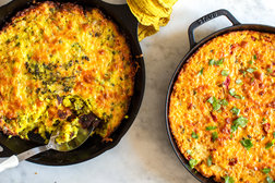 Image for Spring Onion and Cheese Potato Cake, Two Ways