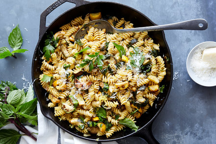 Image for Lemony Pasta With Zucchini and Fresh Herbs