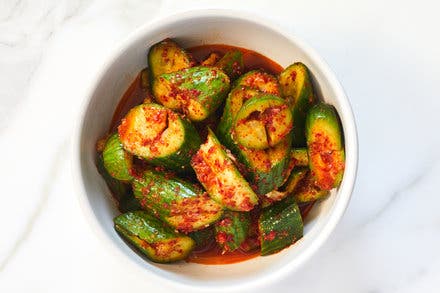 Smacked Cucumber ‘Quick Kimchi’