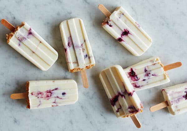 Yogurt and Jam Pops