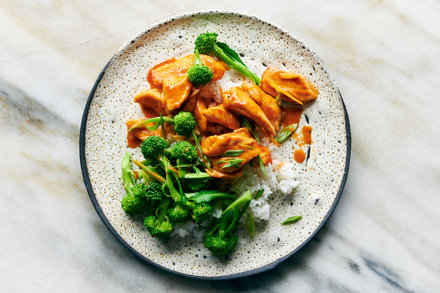 Image for Coconut-Gochujang Glazed Chicken With Broccoli