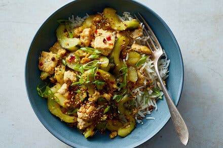 Stir-Fried Cucumber With Tofu