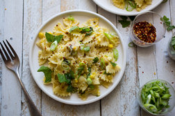 Image for Creamy Corn Pasta With Basil