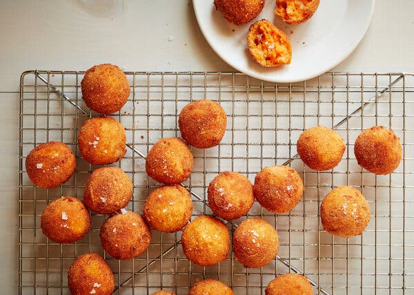 Spicy Sweet Potato and Cheddar Croquettes