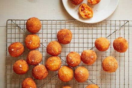Spicy Sweet Potato and Cheddar Croquettes