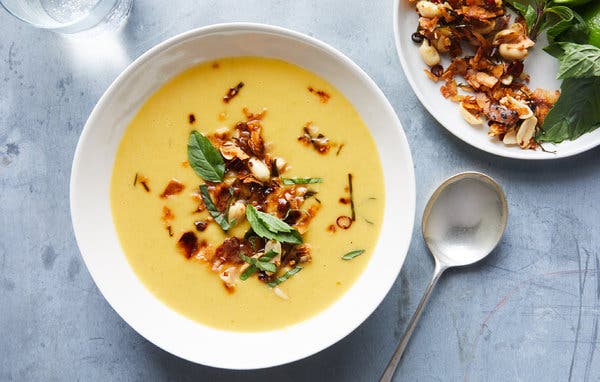 Butternut Squash and Green Curry Soup