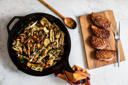 Image for Pan-Roasted Duck With Wild Mushrooms