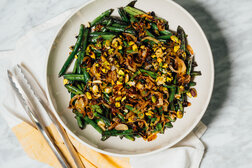 Image for Blistered Green Beans With Shallots and Pistachios