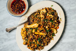 Image for Wild Rice Dressing With Mushrooms and Chile Crisp