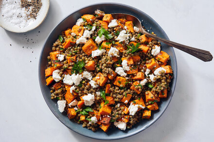 Image for Brown Butter Lentil and Sweet Potato Salad