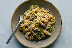 Image for Pasta With Sausage, Caramelized Cabbage and Goat Cheese