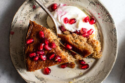 Image for Olive Oil-Walnut Cake With Pomegranate